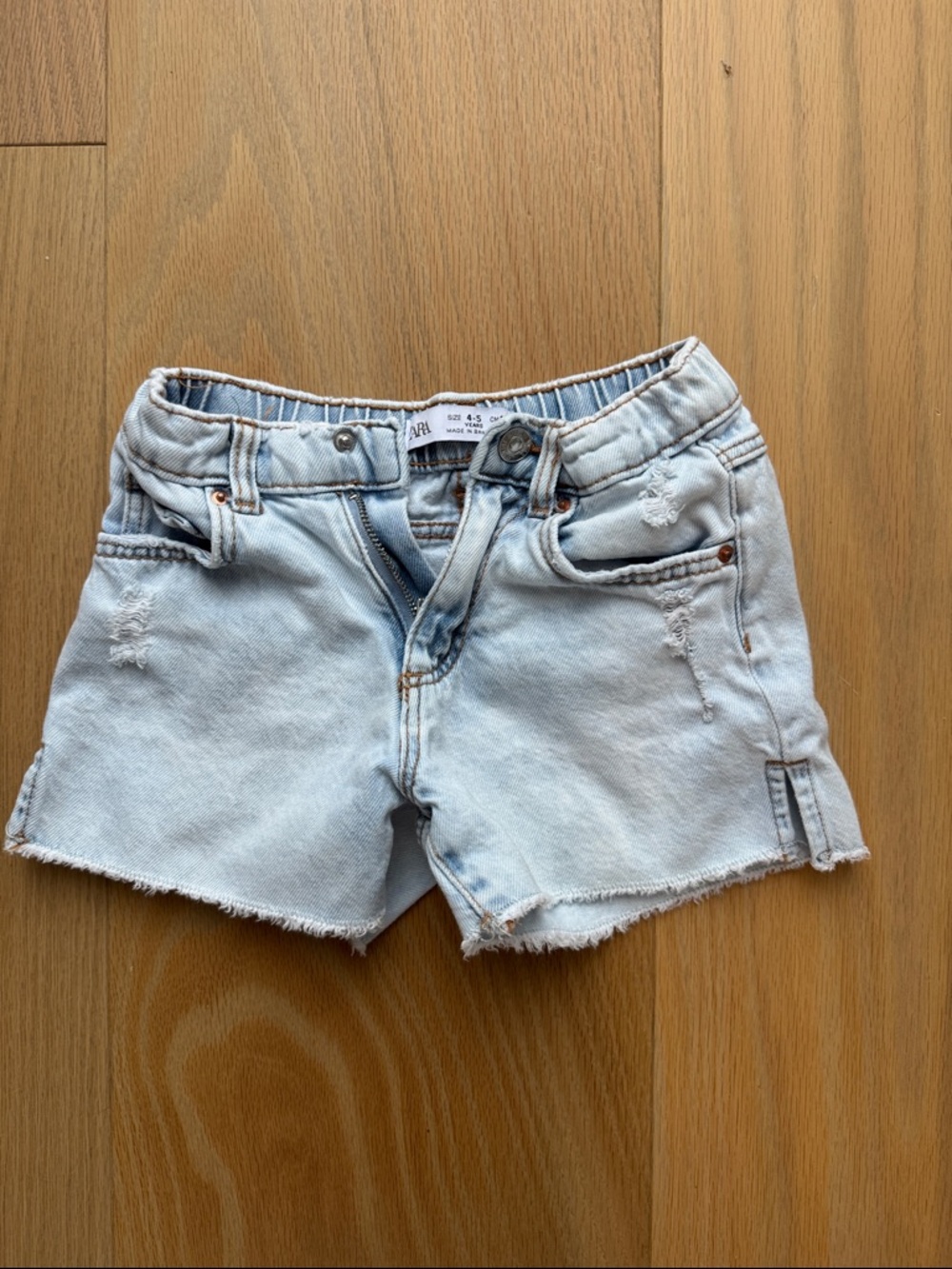 Zara Light Wash Denim Girls’ Shorts